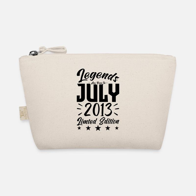 Geboren im Juli 2013. Geburtstagsgeschenk. Bio-Täschchen