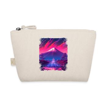 Japanese Aesthetic Sight Mount Fuji Vaporwave - Organic Pouch - nature - Front