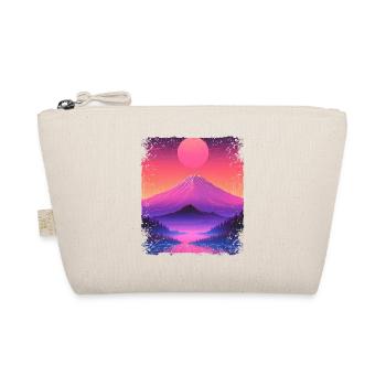 Mont Fuji Esthétique Japon Vue Volcan Vaporwave - Trousse biologique - nature - Devant