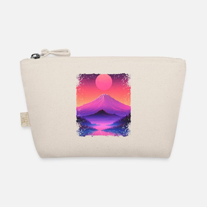Mount Fuji Ästhetisches Japan Sight Vaporwave Vulkan - Bio-Täschchen - Natur
