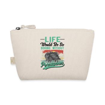 Porcupine Gift Porcupine - Organic Pouch - nature - Front