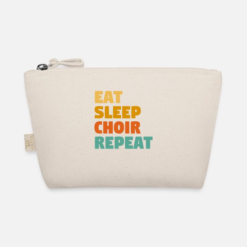 Eat Sleep Choir Repeat Musician Singer Singing Organic Pouch