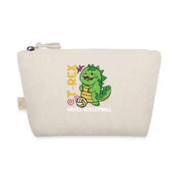T-Rex hasst Volleyballspieler Sportler Hobby Sport - Bio-Täschchen - Natur - Vorne