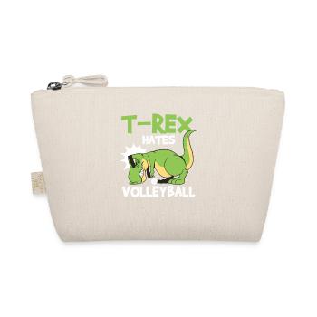T-Rex hasst Volleyballspieler Sportler Hobby Sport - Bio-Täschchen - Natur - Vorne