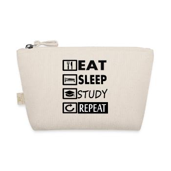 Study Study Student Szudentin Gift Idea - Organic Pouch - nature - Front