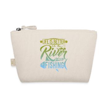 Pêche, pêche sur la rivière, dicton amusant - Trousse biologique - nature - Devant