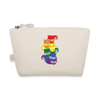 Rainbow Flag Pride LGBTQ Mignon Écureuil - Trousse biologique - nature - Devant
