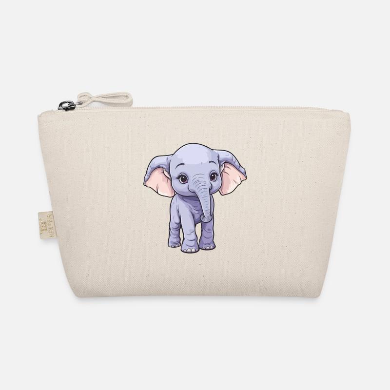Mignon bébé éléphant: Clipart de dessin animé mignon Trousse biologique