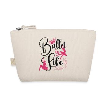 Ballet Dancer Dance Girl Ballerina - Organic Pouch - nature - Front