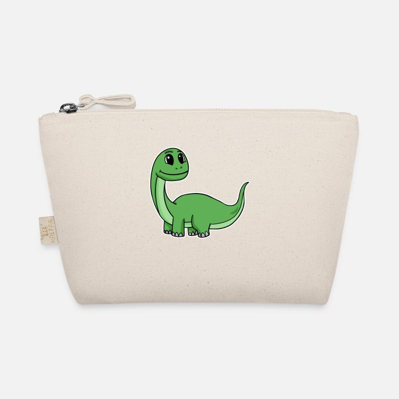 Little cute green dinosaur Organic Pouch