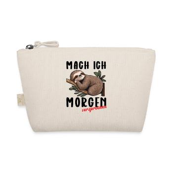 mach ich morgen versprochen - Bio-Täschchen - Natur - Vorne