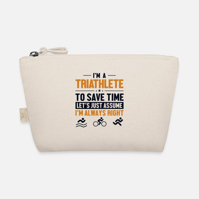 Triathlete Let's Assume I'm Right Training Professional Organic Pouch