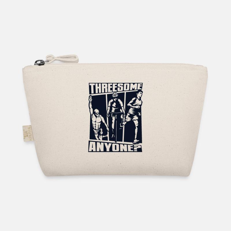 Threesome Anyone Triathlete Training Triathlon Bike Organic Pouch