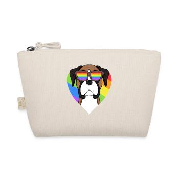 Rainbow - Chien Boxeur allemand avec lunettes - Trousse biologique - nature - Devant