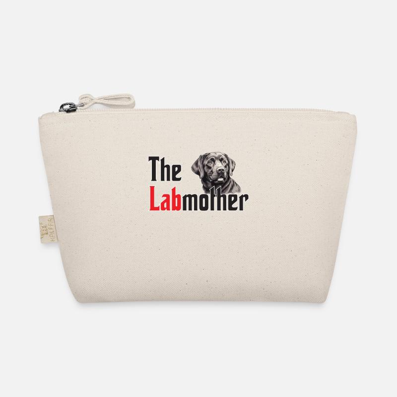 The Labmother , lustiges Labrador-Design - Bio-Täschchen - Natur