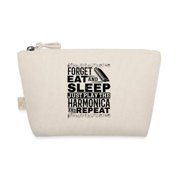 Forget Eat And Sleep Just Play The Harmonica And R - Organic Pouch - nature - Front