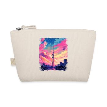 Vaporwave Skytree Tokyo Esthétique Japonaise - Trousse biologique - nature - Devant