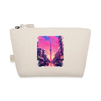 Skytree Tokyo Vaporwave Aesthetic Japanese Sight - Organic Pouch - nature - Front