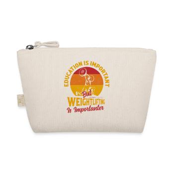 Education Is Important Workout Training Weight Lif - Bio-Täschchen - Natur - Vorne