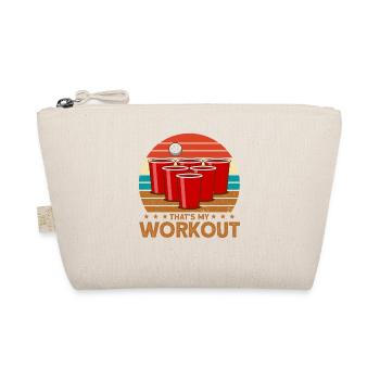 Bier Pong Champion Das ist mein Workout Geschenk - Bio-Täschchen - Natur - Vorne