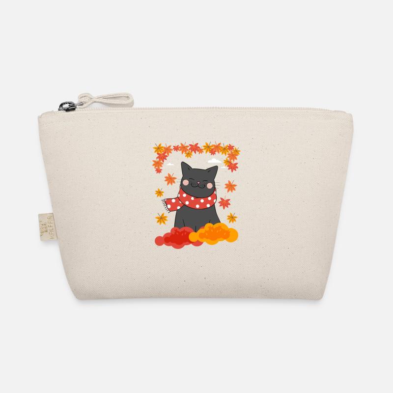 Chat noir C’est l’automne Y’all Feuilles d’automne de citrouille Trousse biologique