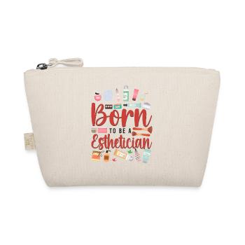 Cute Licensed Esthetician Skincare - Bio-Täschchen - Natur - Vorne