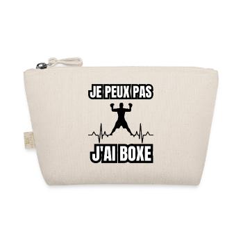 je peux pas j'ai boxe - Trousse biologique - nature - Devant