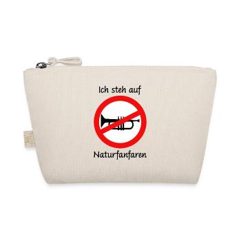 Lustiger Spruch Ich steh auf Naturfanfaren - Bio-Täschchen - Natur - Vorne