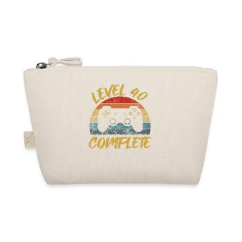 40 Birthday Gamer Niveau 40 Vintage complet - Trousse biologique - nature - Devant