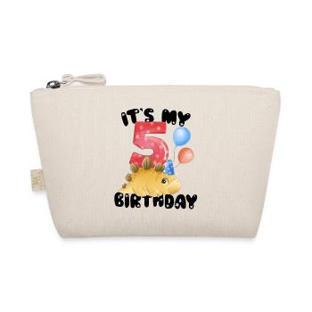 C’est mon anniversaire, 5ème anniversaire, joyeux anniversaire - Trousse biologique - nature - Devant
