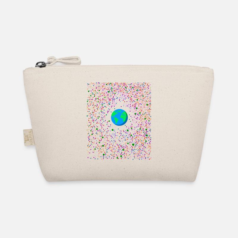 Globe in the center Organic Pouch