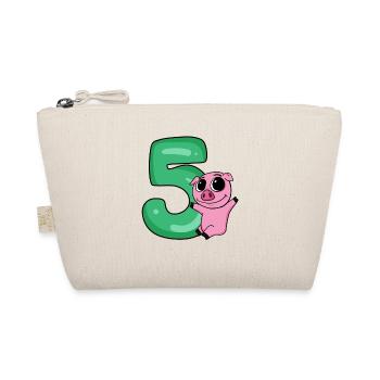 5 Anniversaire 5 ans avec motif animal - cinq - Trousse biologique - nature - Devant