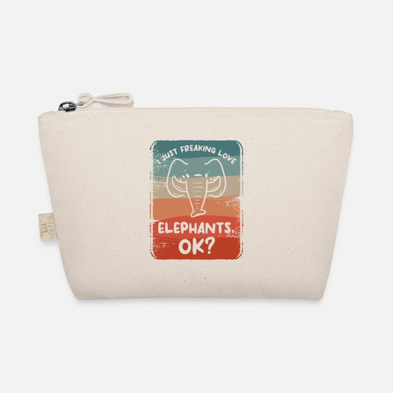 I Just Freaking Love Elephants Ok Elephant Lover Organic Pouch