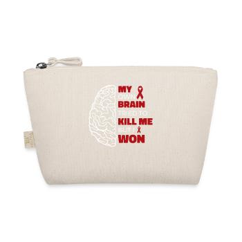 My own brain tried to kill me, - Organic Pouch - nature - Front