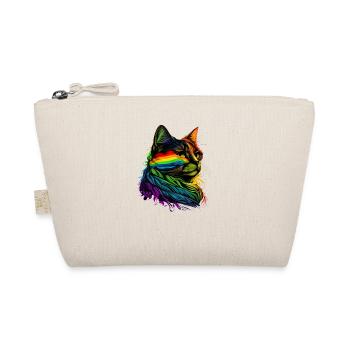 Rainbow Flag Gay Pride LGBTQ Katzen süße Katze - Bio-Täschchen - Natur - Vorne