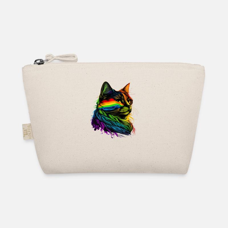 Drapeau arc-en-ciel Gay Pride LGBTQ Chats Mignons Chat Trousse biologique