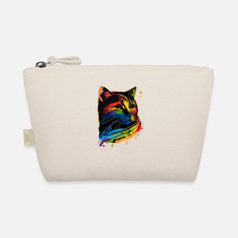 Drapeau arc-en-ciel Gay Pride LGBTQ Chats Chat mignon Trousse biologique