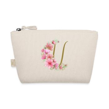Flower tendril with letter U - Organic Pouch - nature - Front