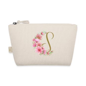 Flower tendril with letter S - Organic Pouch - nature - Front