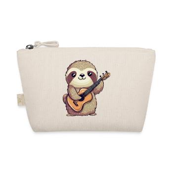 faultier-Gitarrenspieler - Bio-Täschchen - Natur - Vorne