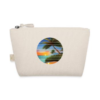 Summer Holiday Sun Palm Beach Palm Island - Organic Pouch - nature - Front