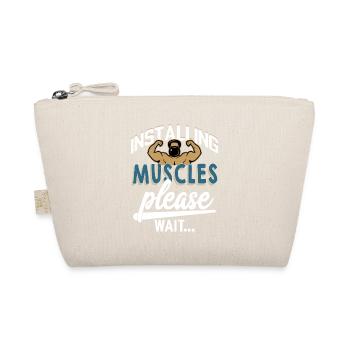 Installing Muscles Please Wait... Weight Lifting T - Bio-Täschchen - Natur - Vorne
