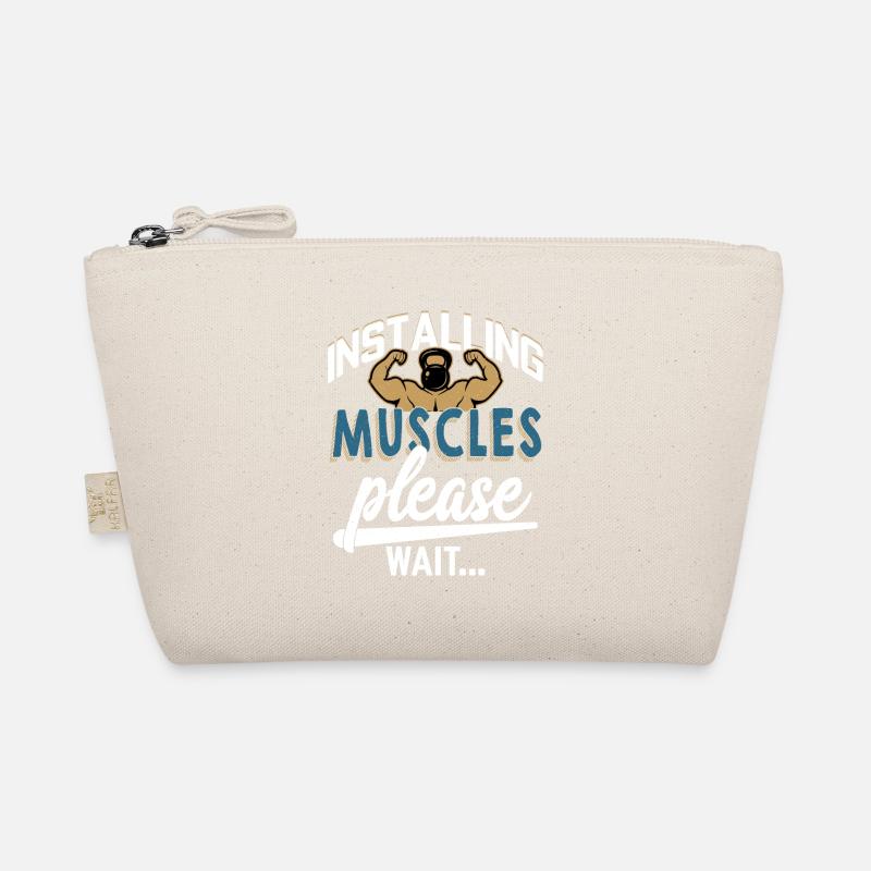 Installing Muscles Please Wait... Weight Lifting T Organic Pouch