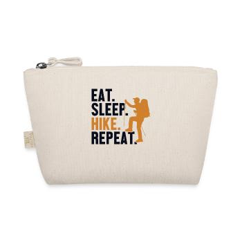 Eat Sleep Hike Repeat Bergwandern Hiking Trekking - Bio-Täschchen - Natur - Vorne
