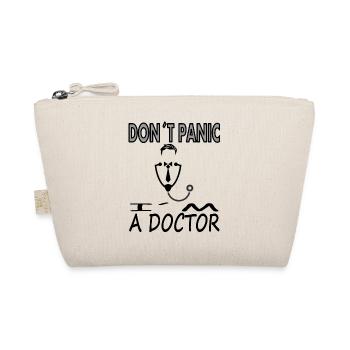 keine Panik ich bin Doktor Medizinstudium Geschenk - Bio-Täschchen - Natur - Vorne