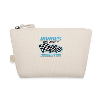 Brakes are just a suggestion, Racing Checkered - Organic Pouch - nature - Front