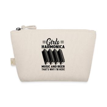Musique d’harmonica et bière pour filles C’est pourquoi je suis ici - Trousse biologique - nature - Devant