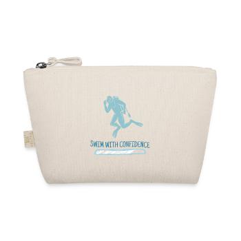 Swim With Confidence Retro Diver Designs Present - Organic Pouch - nature - Front