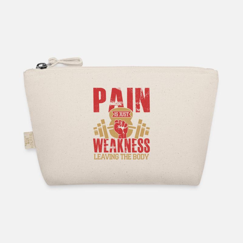 Pain Is Just Weakness Workout Training Weight Lift Bio-Täschchen