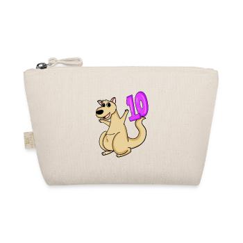 10 birthday 10 years old with animal motif - ten - Organic Pouch - nature - Front